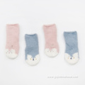 Fox Pattern Plush Children's Socks